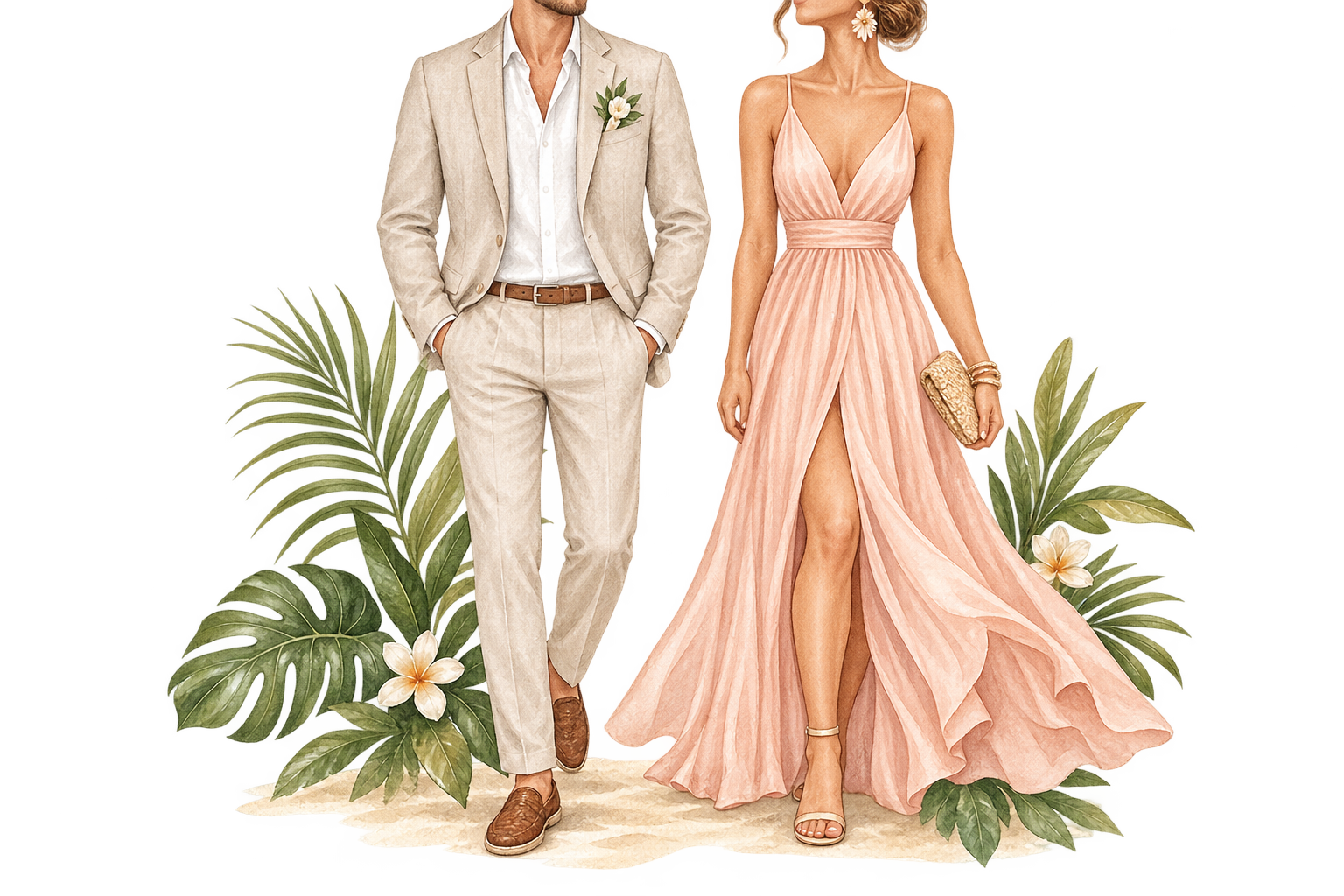 Código de vestimenta formal playero
